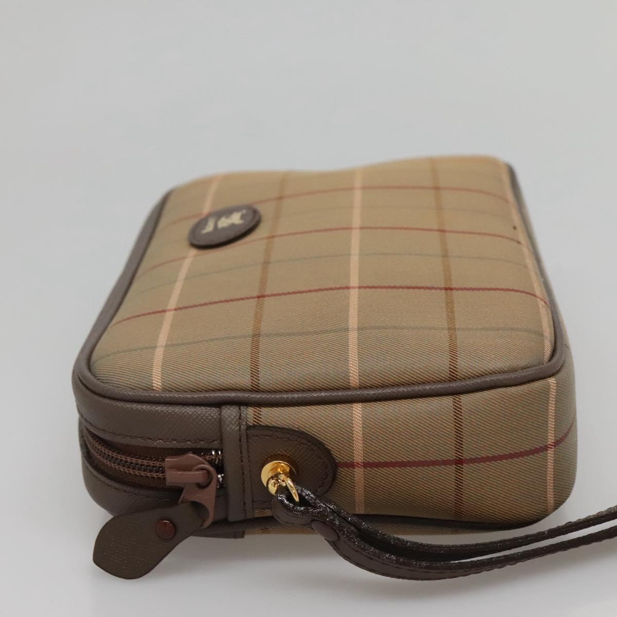 Burberry Nova Check Clutch Bag Canvas Beige Clutch Bag 16