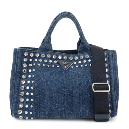 Shoulder Bag Canapa 2Way Bag Hand Denim Blue Mini