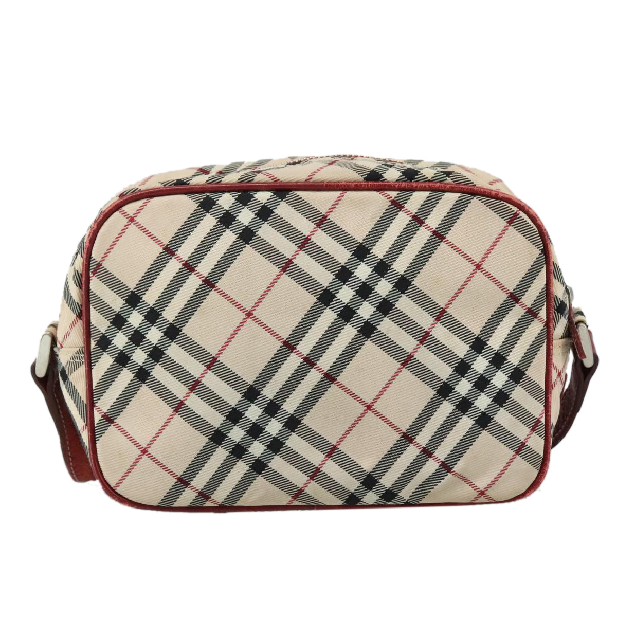 Burberry Label Shoulder Bag Canvas Beige Blue Shoulder Bag 2