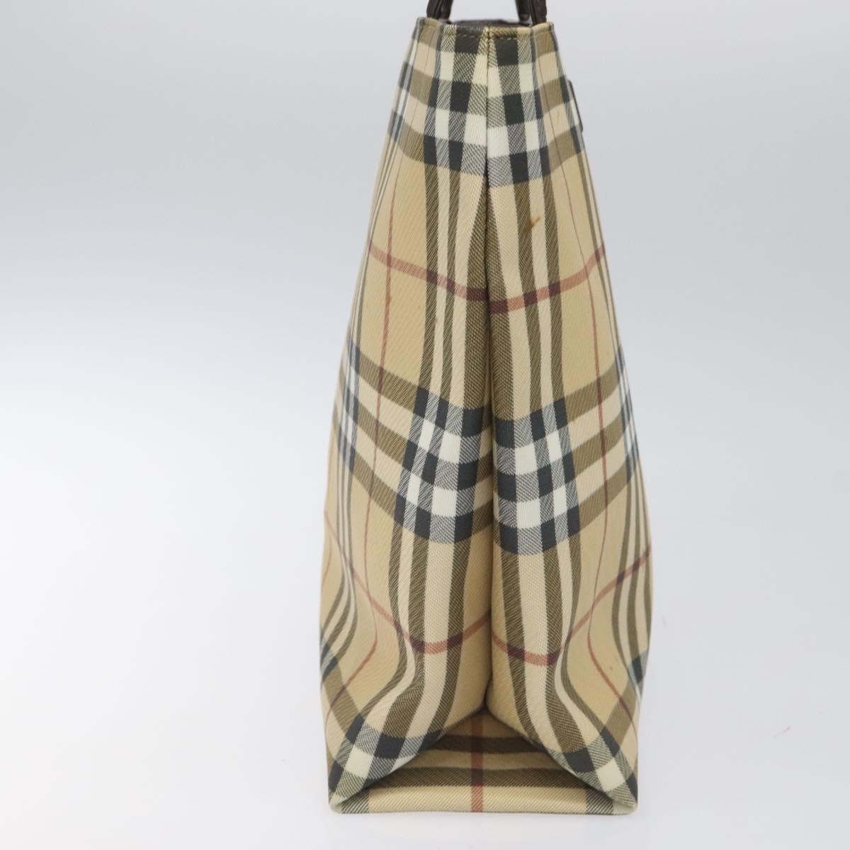 Burberry Nova Check Tote Bag Canvas Beige Tote Bag 40