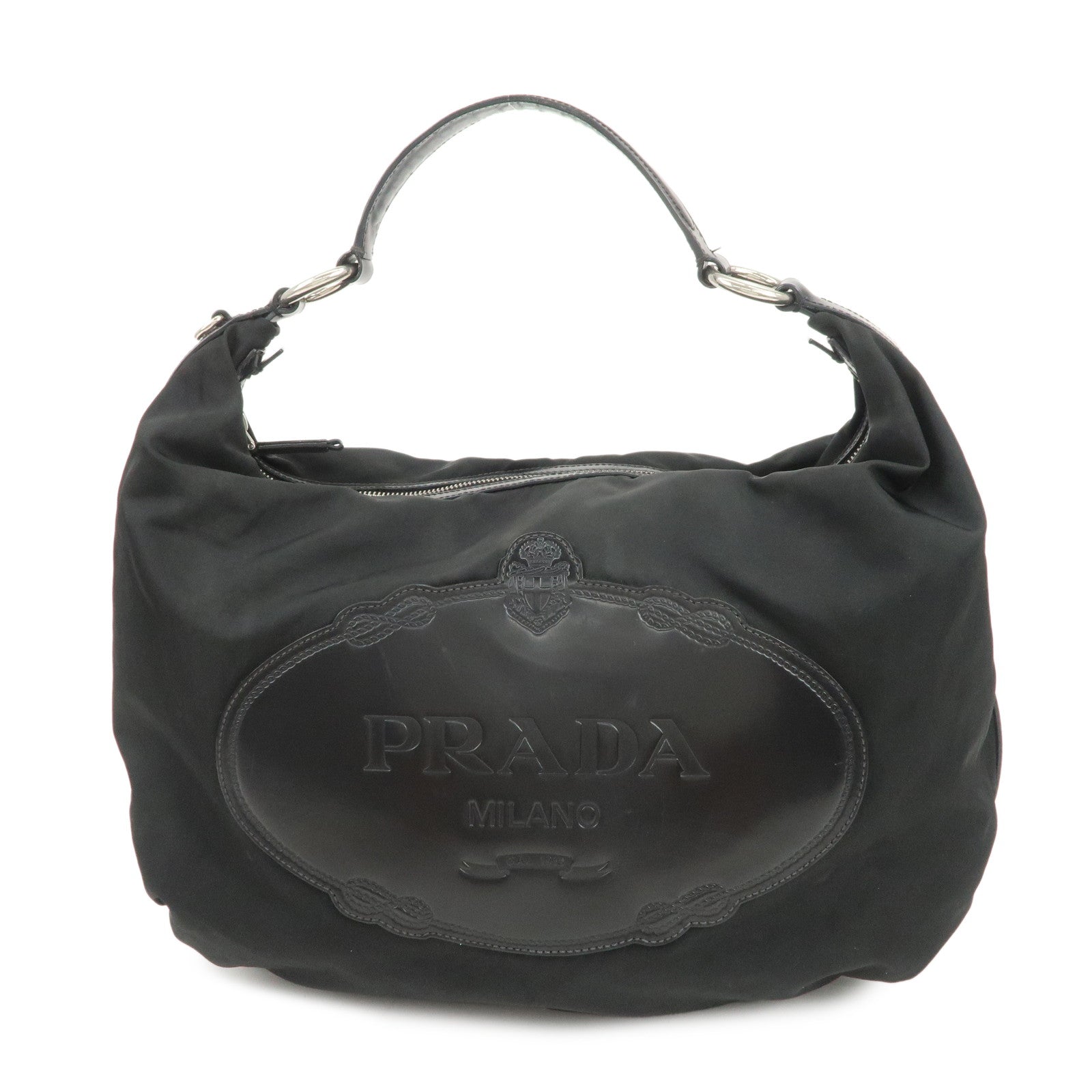 Shoulder Bag Hand Bag Leather Nylon Black Hand Bag Black