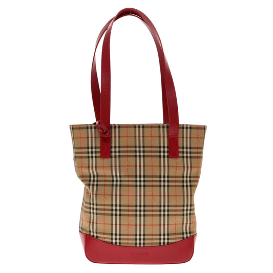 Burberry Nova Check Shoulder Bag Canvas Beige Shoulder Bag 163