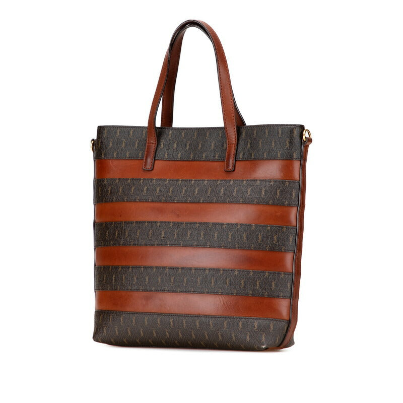 YSL Saint Laurent Le Shopping Pvc 2Way Bag Monogram Toy Tote Bag