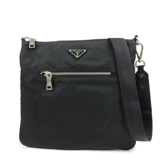 Crossbody Bag Triangle Shoulder Bag 9 Nylon Black Logo