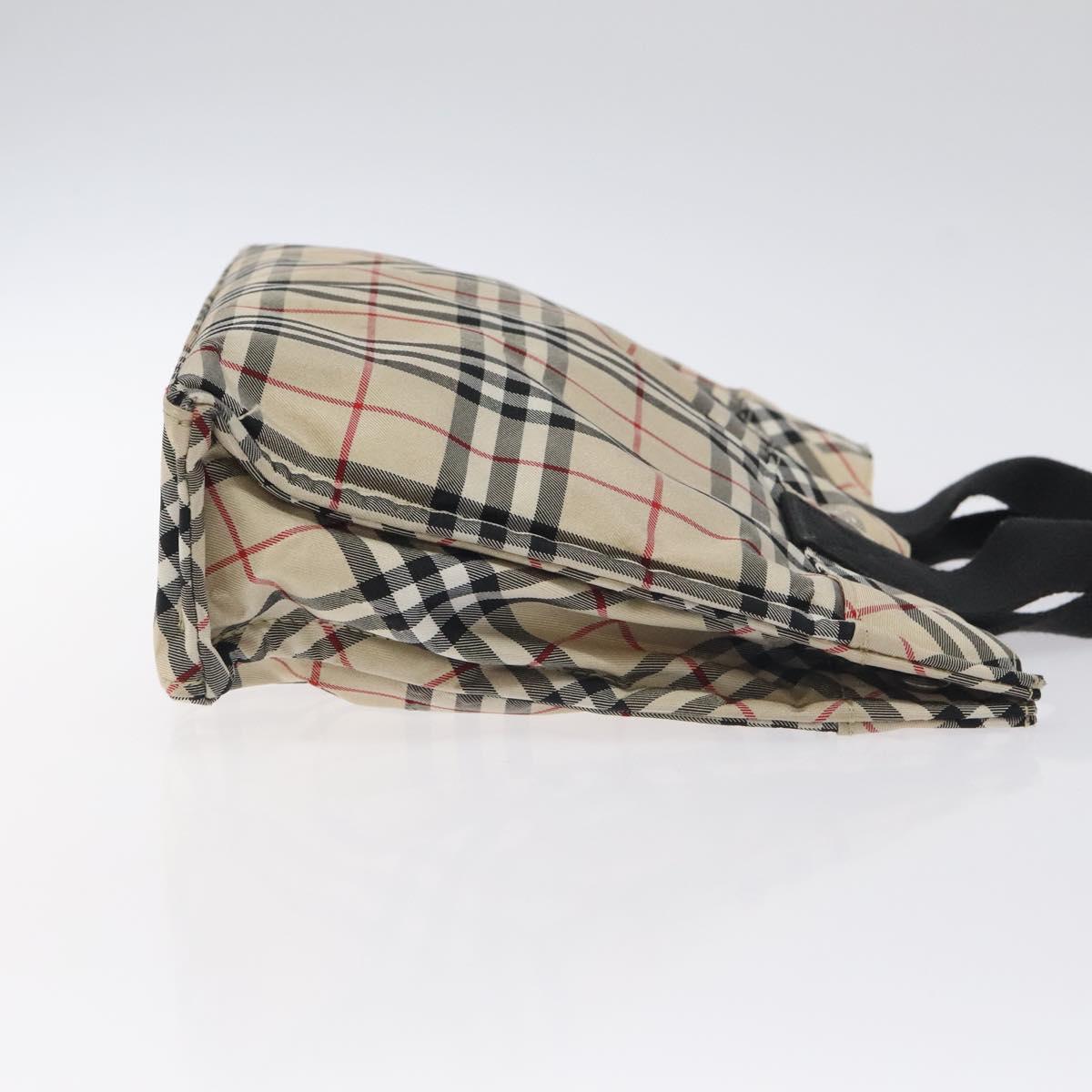 Burberry Nova Check Tote Bag Nylon Beige Tote Bag 5