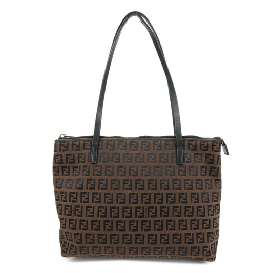Tote Bag Zucchino Tote Shoulder Bag Leather Canvas Black