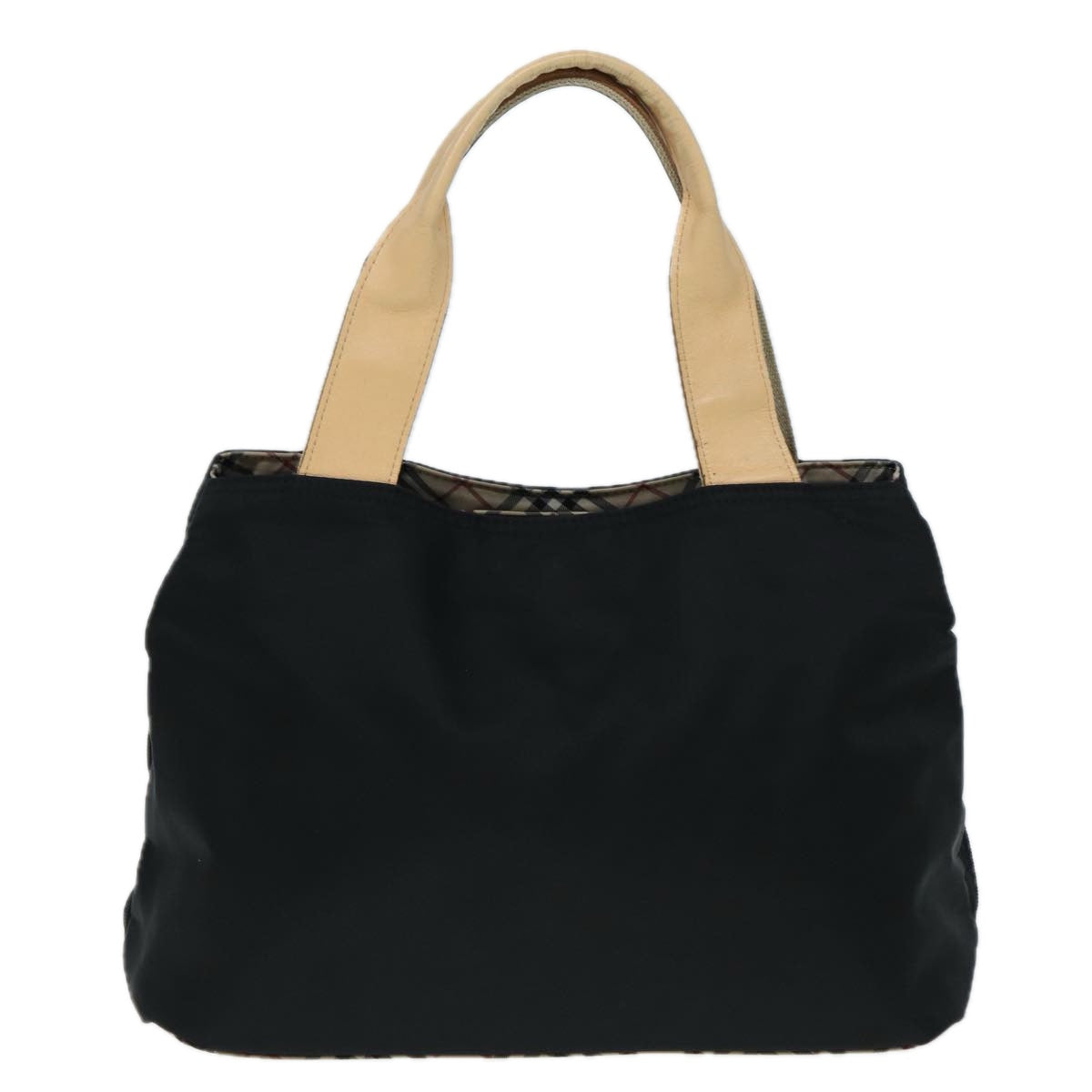 Burberry Nova Check Synthetic Tote Bag Black