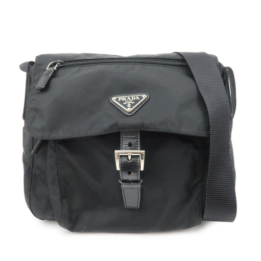 Crossbody Bag Triangle Shoulder Bag 6 Nylon Black Logo