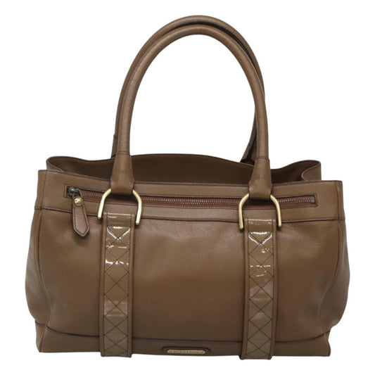 Burberry Tote Bag Leather Beige Leather Tote Bag