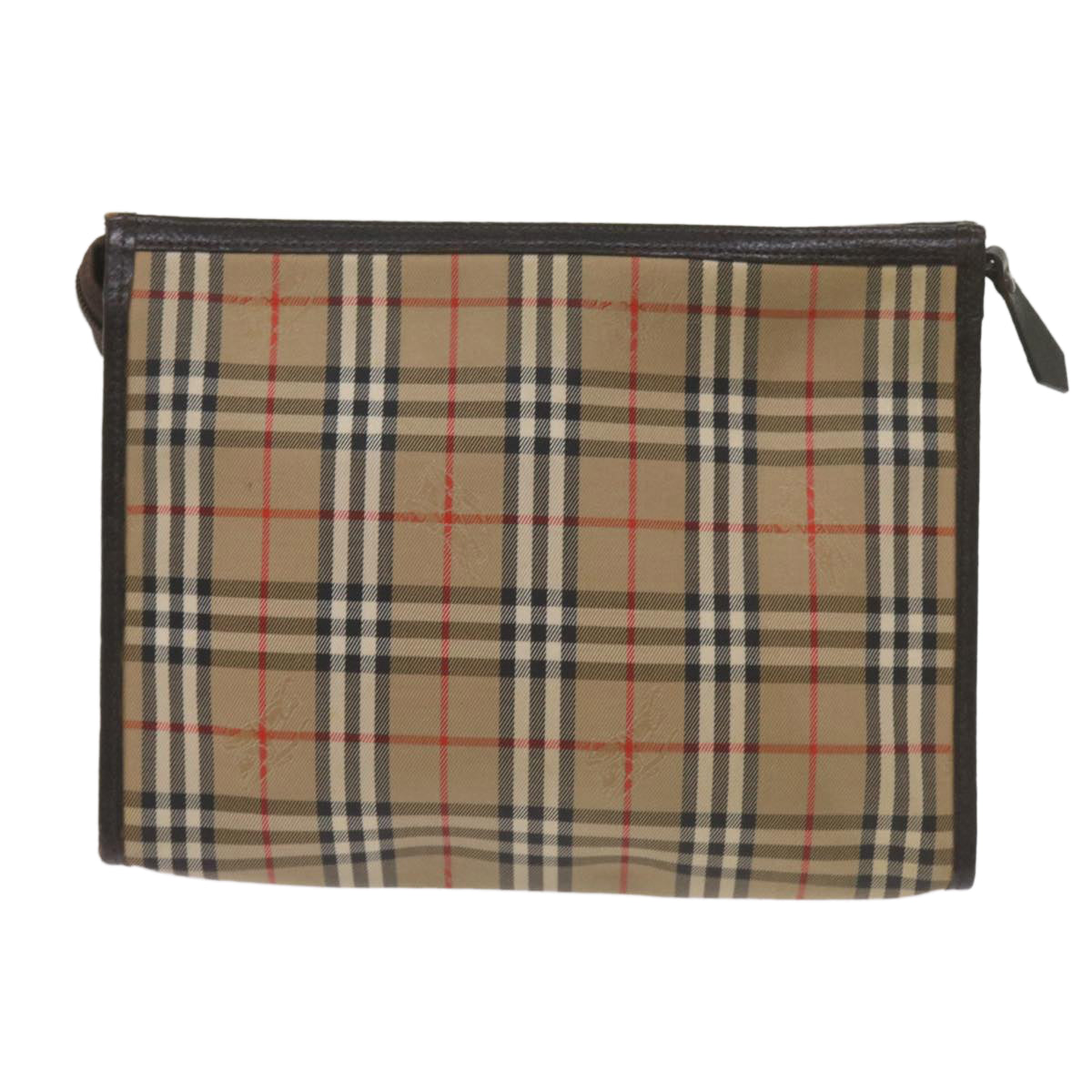 Burberry Nova Check Clutch Bag Canvas Beige Clutch Bag 25