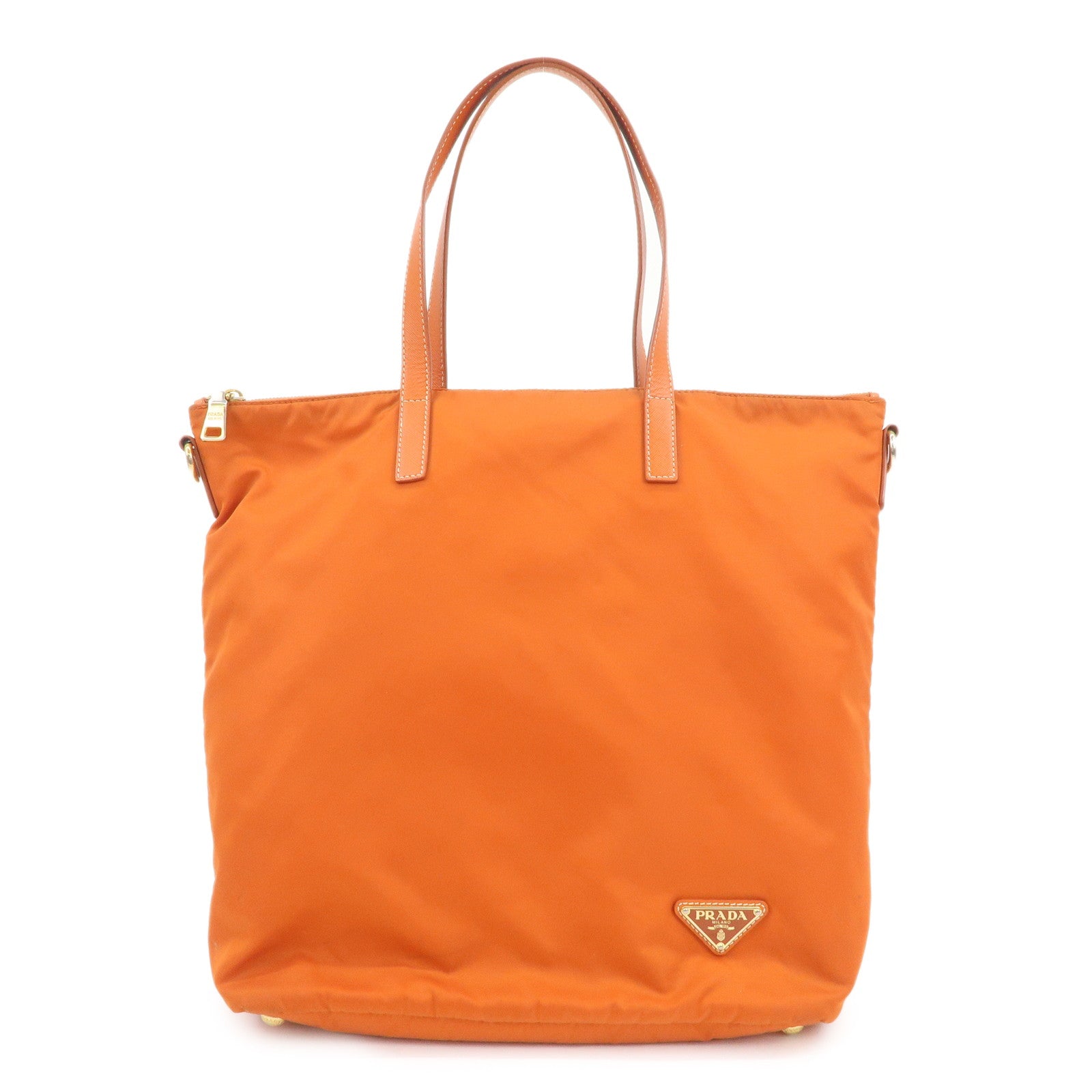 Tote Bag Hand Bag Leather Nylon Saffiano