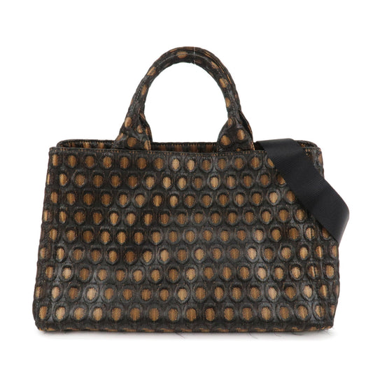 Tote Bag Canapa Hand 2Way Bag d Canvas Black Orange