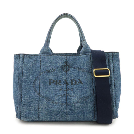 Tote Bag Canapa 2Way Hand Bag d Denim Navy Mini