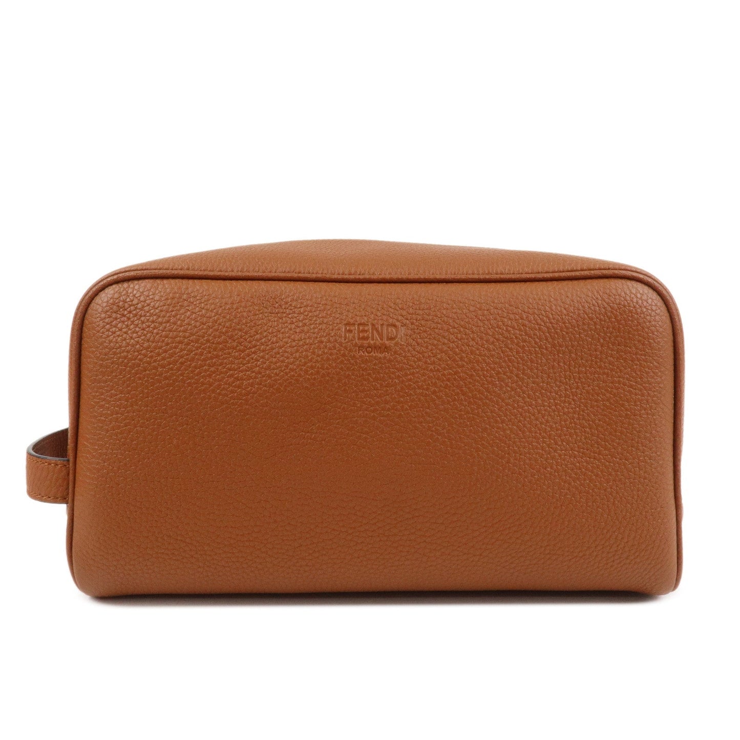 Clutch Bag Hand Bag Leather Brown