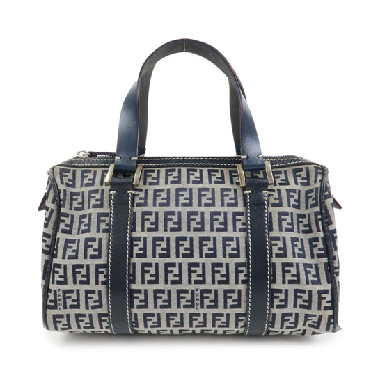Bag Zucchino Hand Bag Boston Bag Leather Canvas Navy Mini Bag
