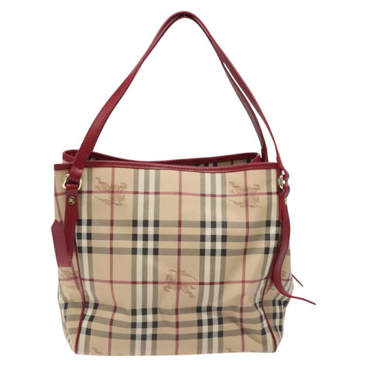 Burberry Nova Check Shoulder Bag Canvas Beige Shoulder Bag 26