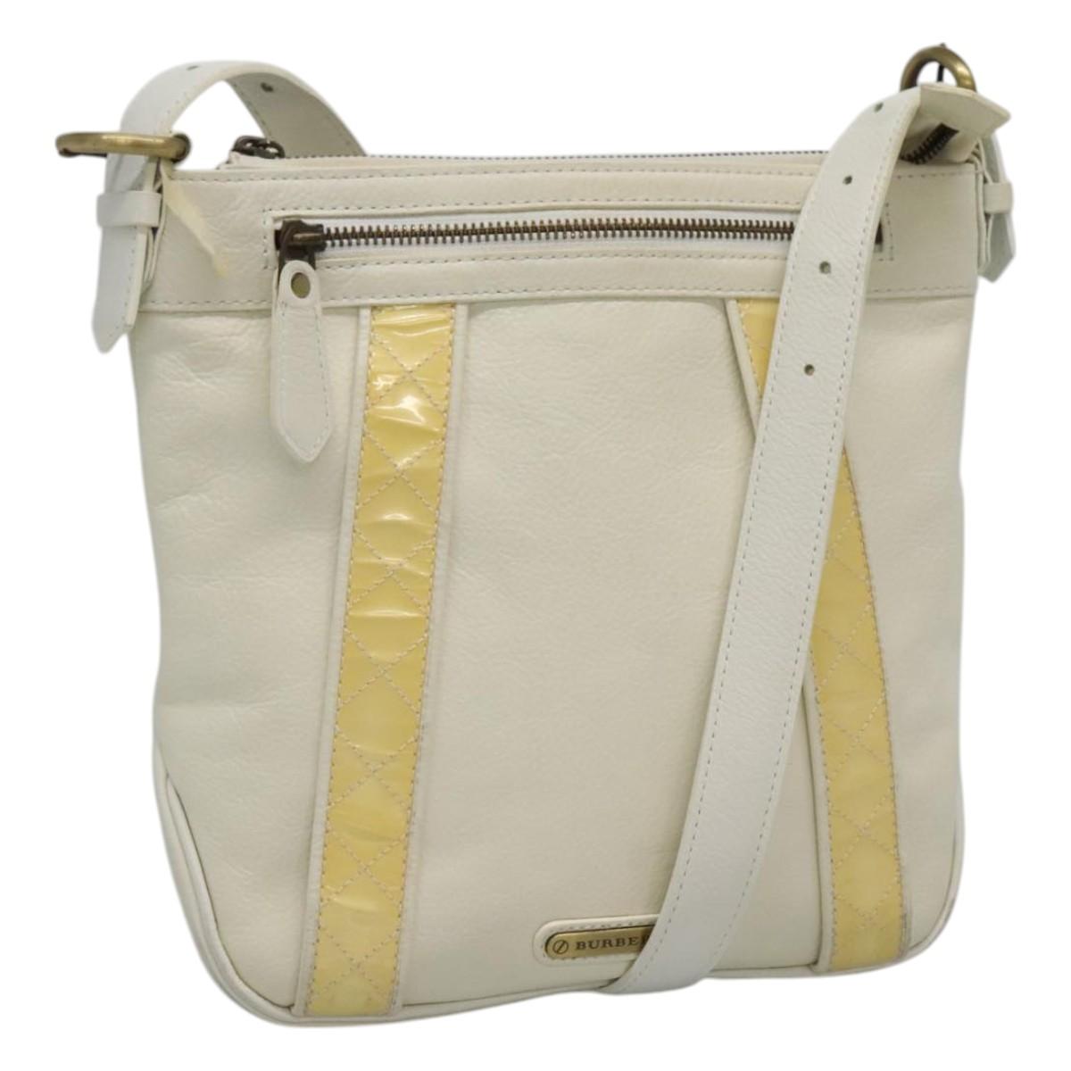 Burberry Shoulder Bag Leather Beige Shoulder Bag 7