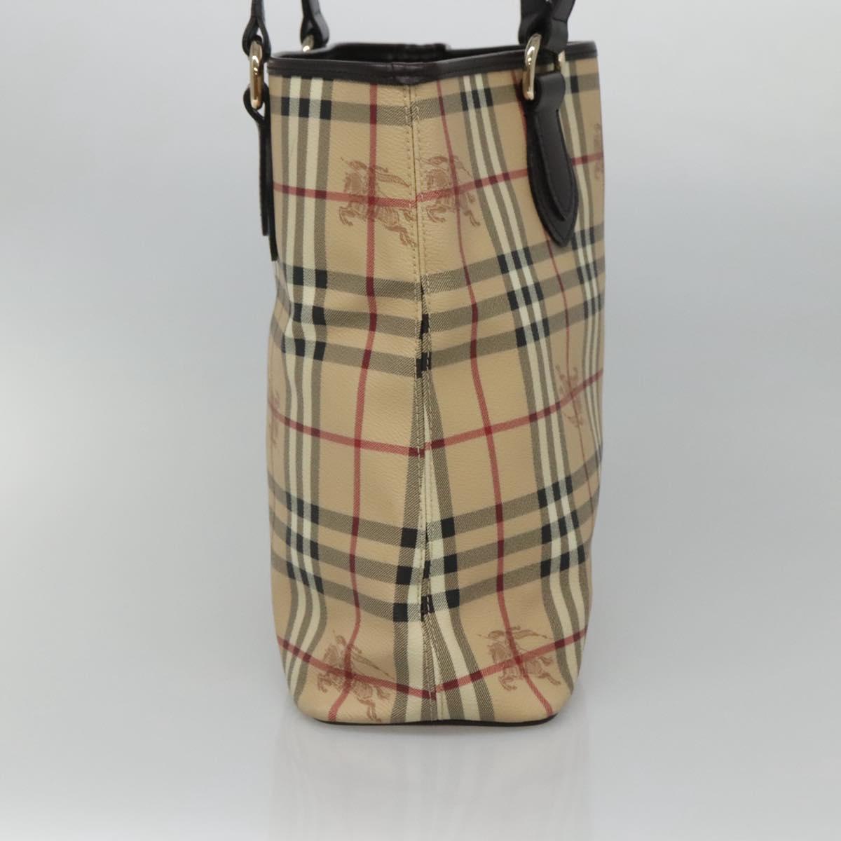 Burberry Nova Check Tote Bag Canvas Beige Tote Bag 128