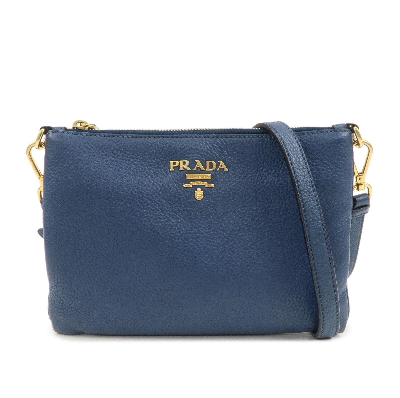 Crossbody Bag Shoulder Bag Leather Blue Logo