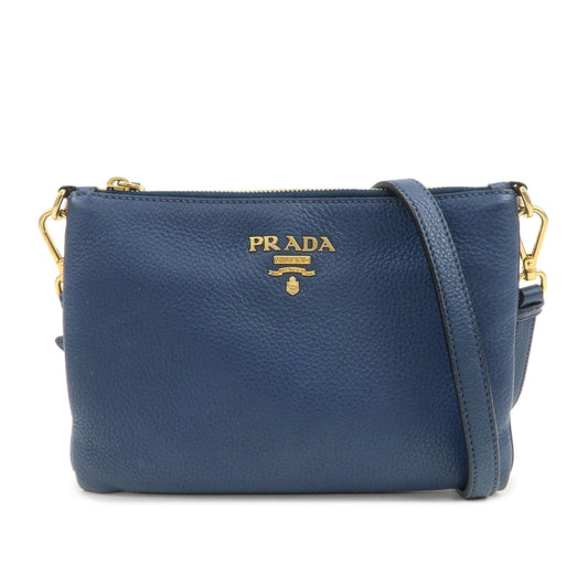 Crossbody Bag Shoulder Bag Leather Blue Logo