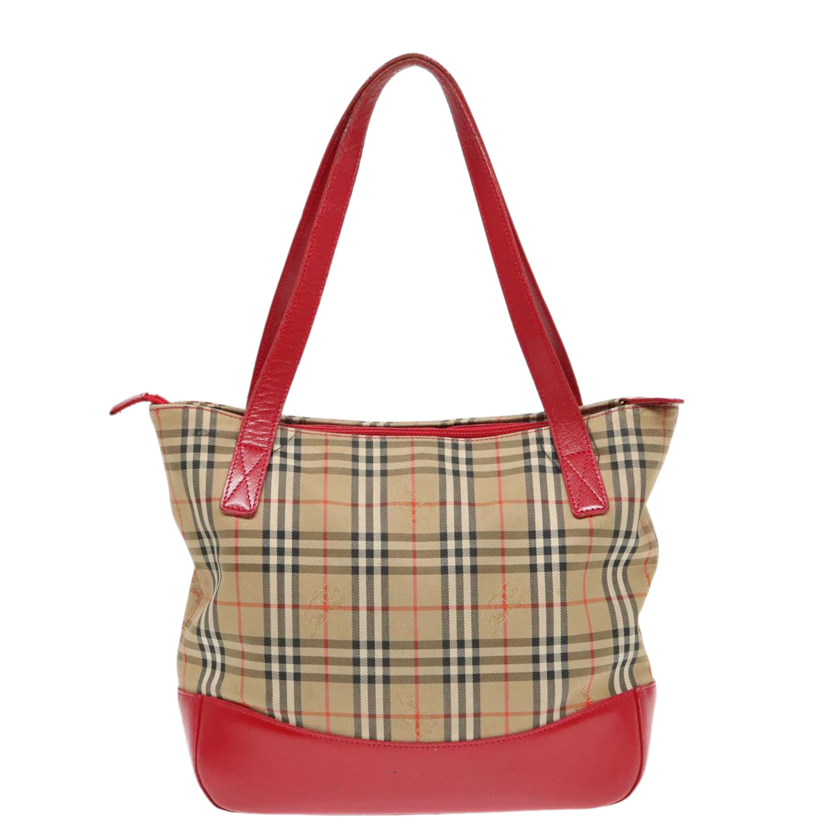 Burberry Nova Check Tote Bag Canvas Beige Tote Bag 72