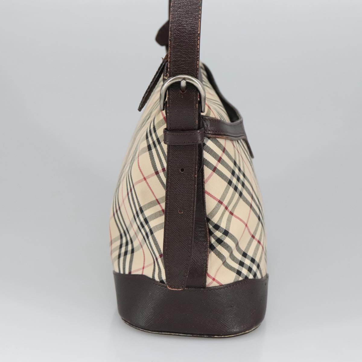 Burberry Nova Check Shoulder Bag Canvas Beige Shoulder Bag 108