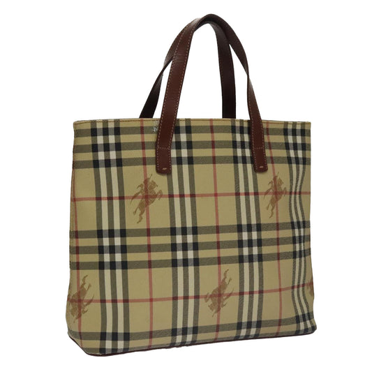 Burberry Nova Check Tote Bag Canvas Beige Tote Bag 101