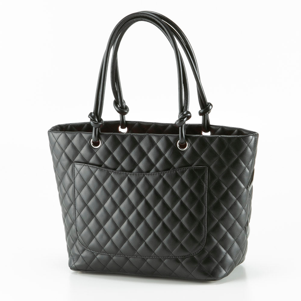 Chanel Cambon Tote Bag Black Large