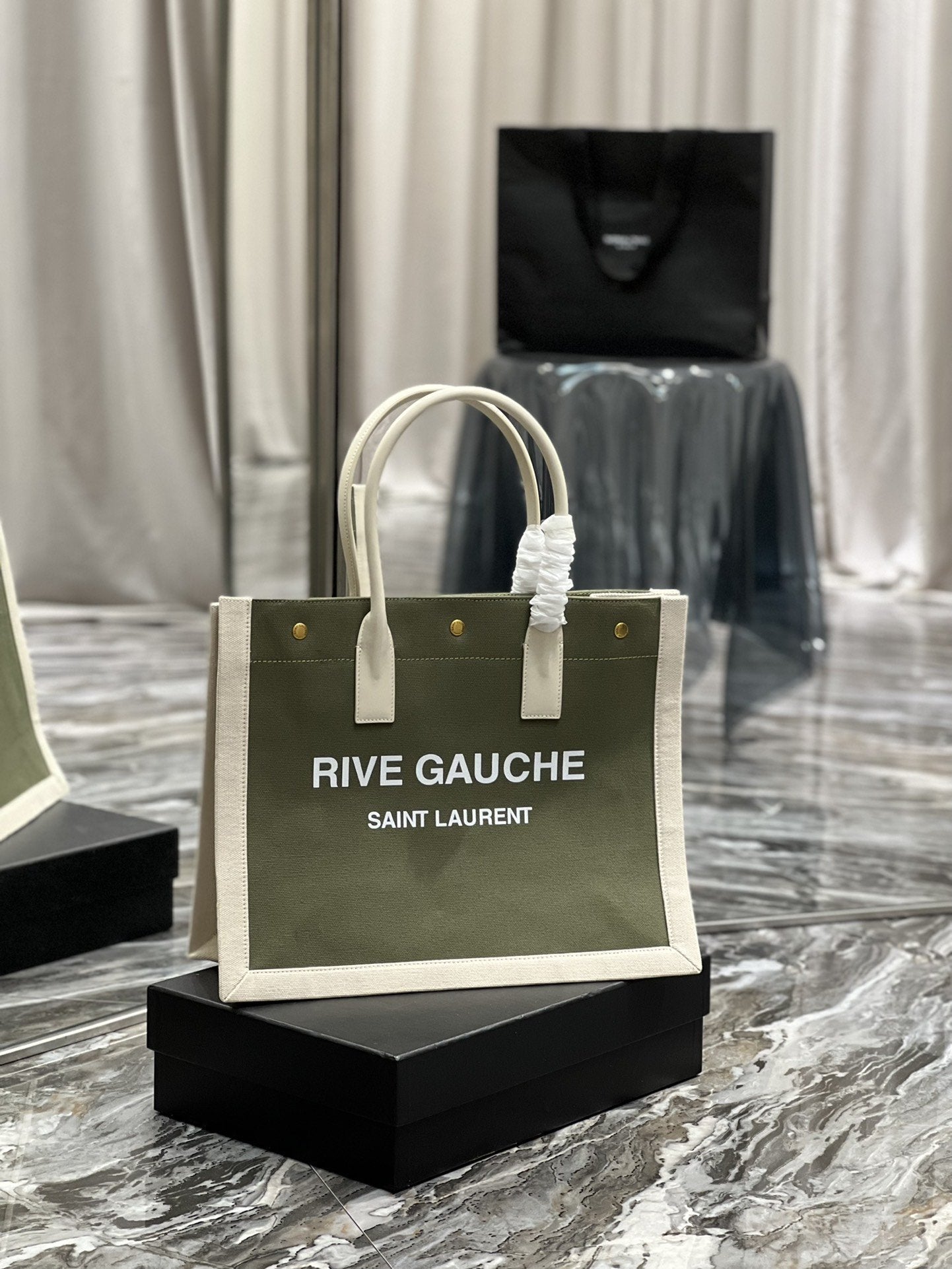 YSL Saint Laurent Rive Gauche Tote Bag 617481F Di3281 8233