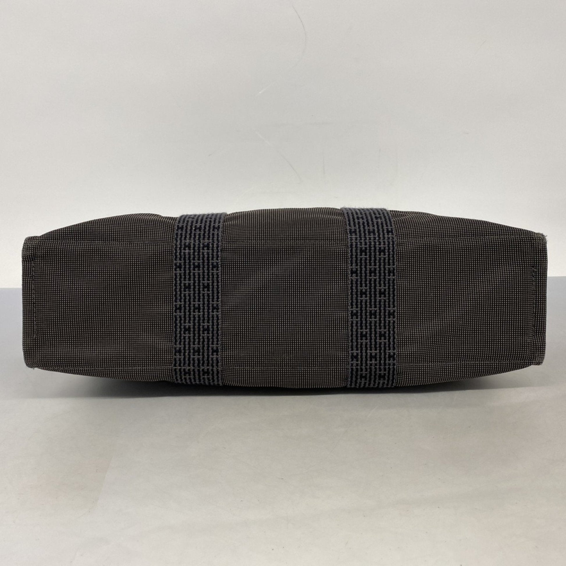 Hermes Tote Bag Canvas Gray
