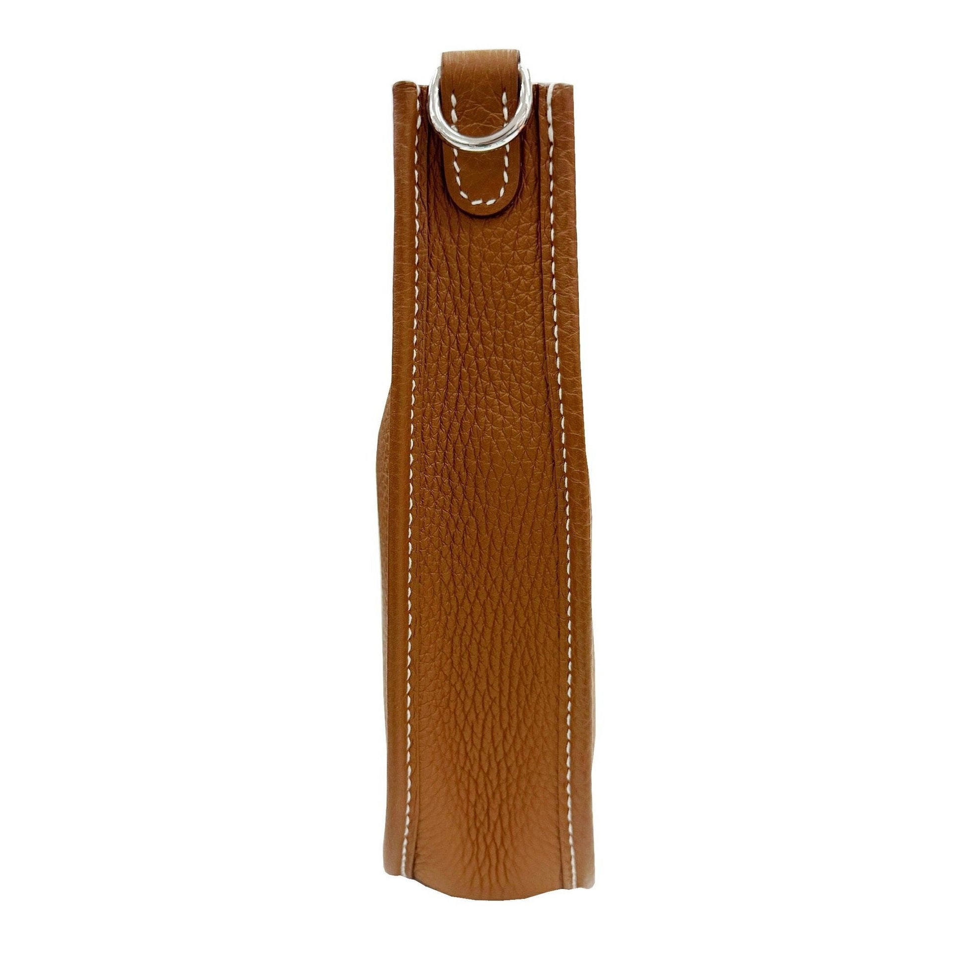 Hermes Taurillon Clemence Shoulder Bag Leather Gold
