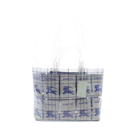 Burberry Clear Pvc Tote Bag White Blue
