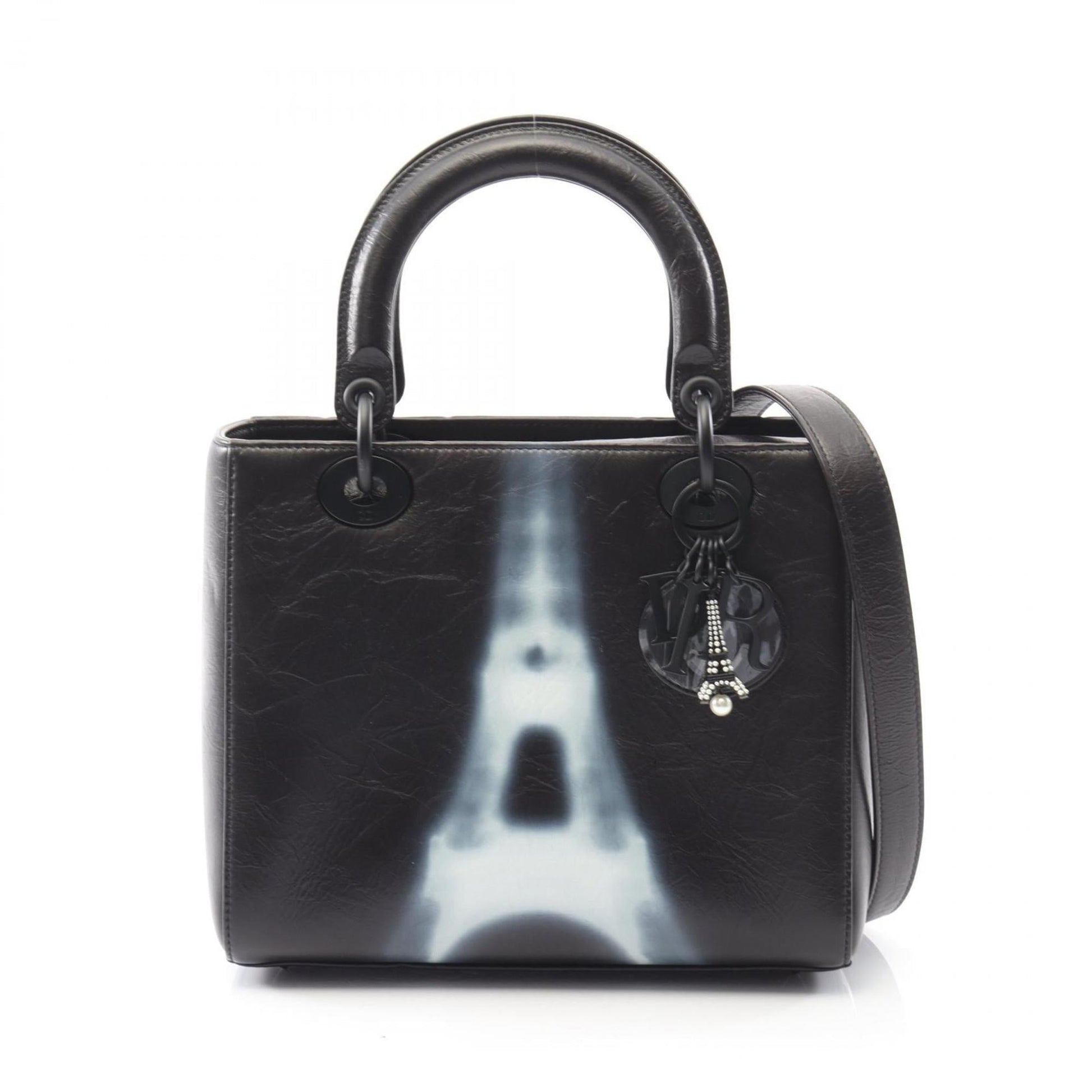 Dior Handbag Christian 9 Leather Black