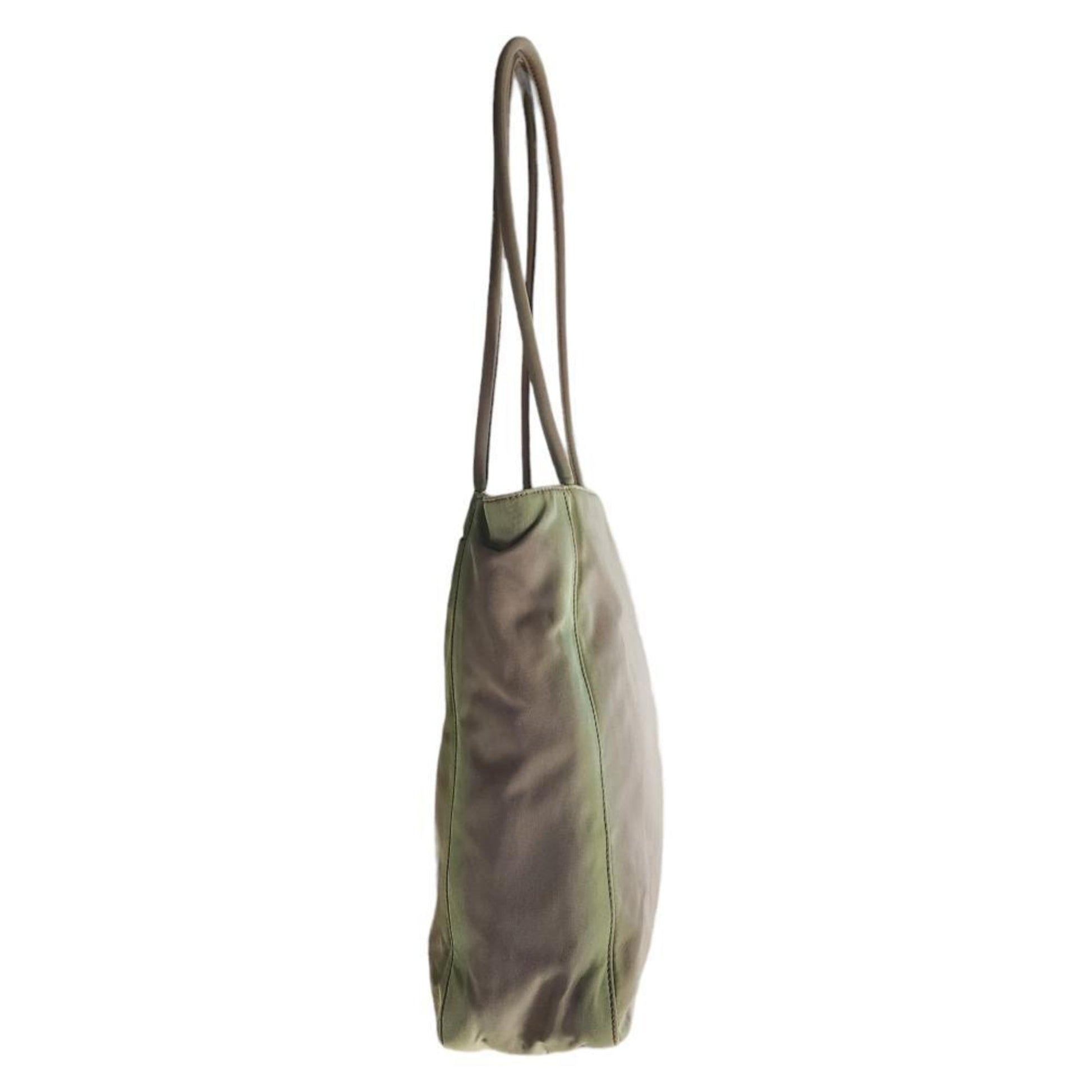 Prada Test Tote Bag Unisex Khaki Green