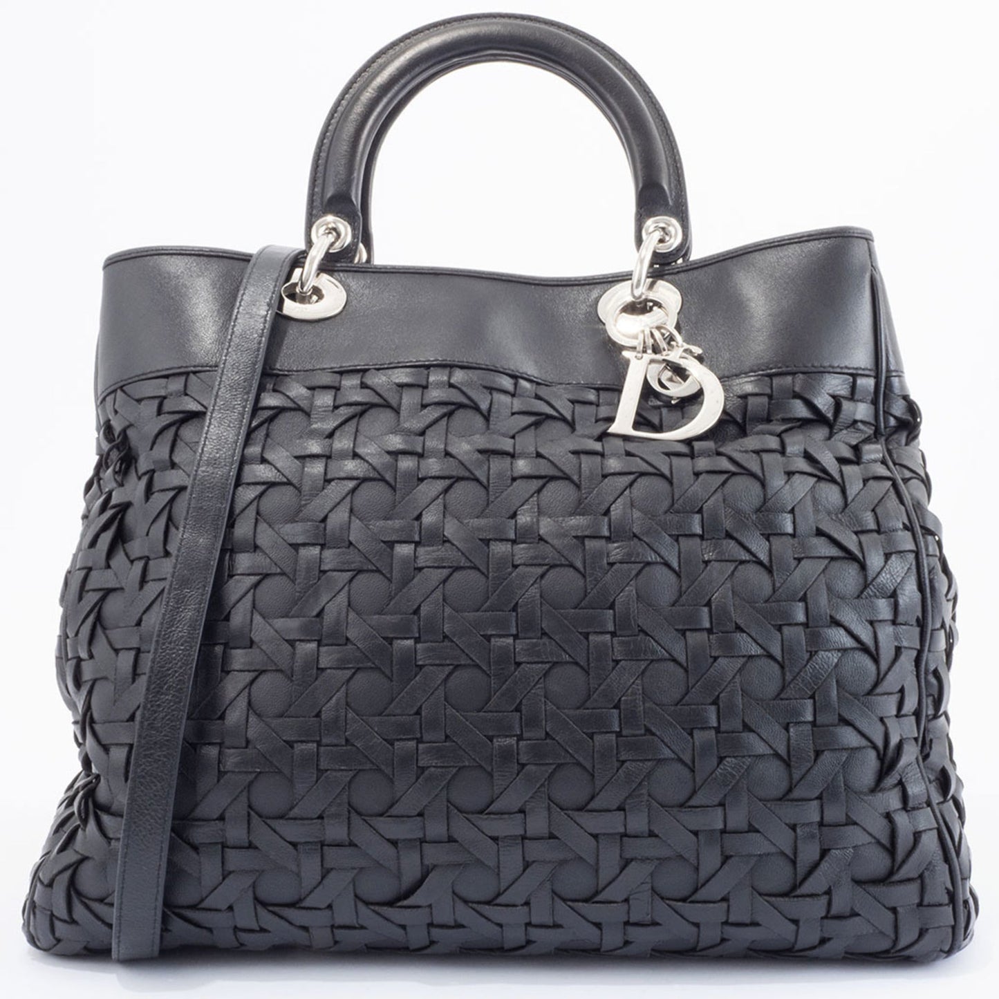 Dior Handbag Christian 15 Leather Black