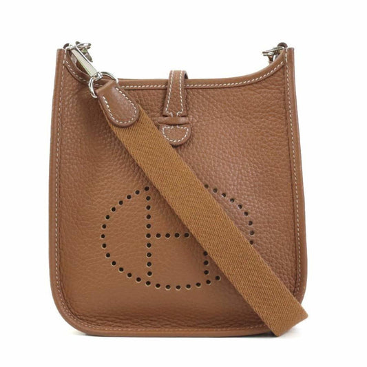 Hermes Taurillon Clemence Shoulder Bag Leather Gold Shoulder Bag 6