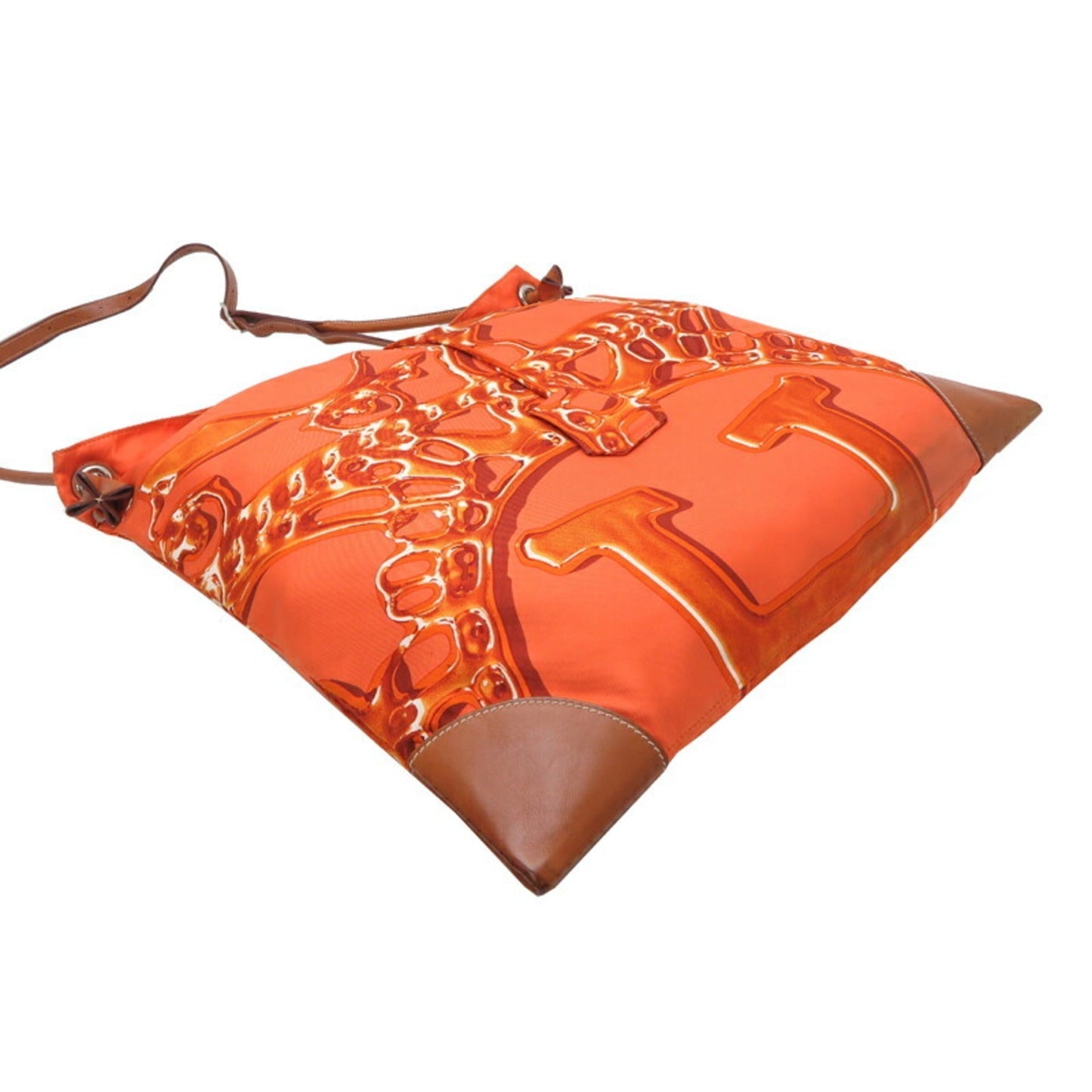Hermes Silk Shoulder Bag Orange