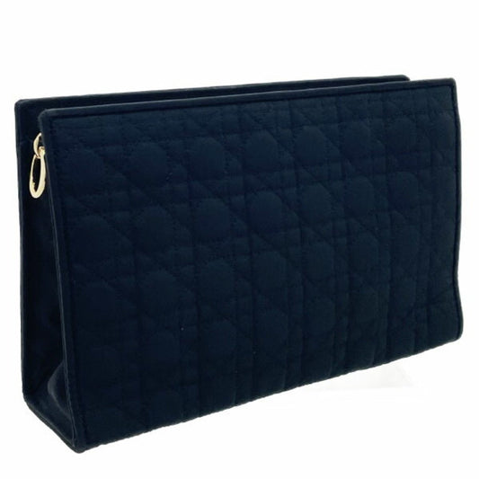 Dior Handbag Christian Pouch Nylon Black Satchel Bag