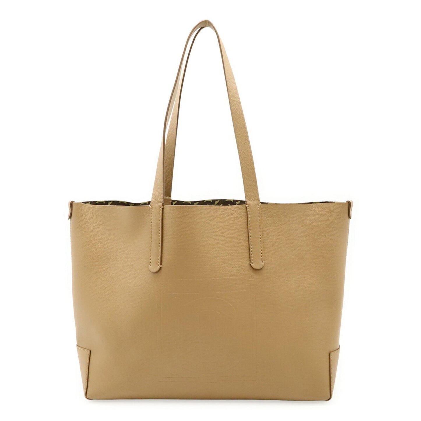 Burberry Shoulder Bag Tote Bag Leather Beige