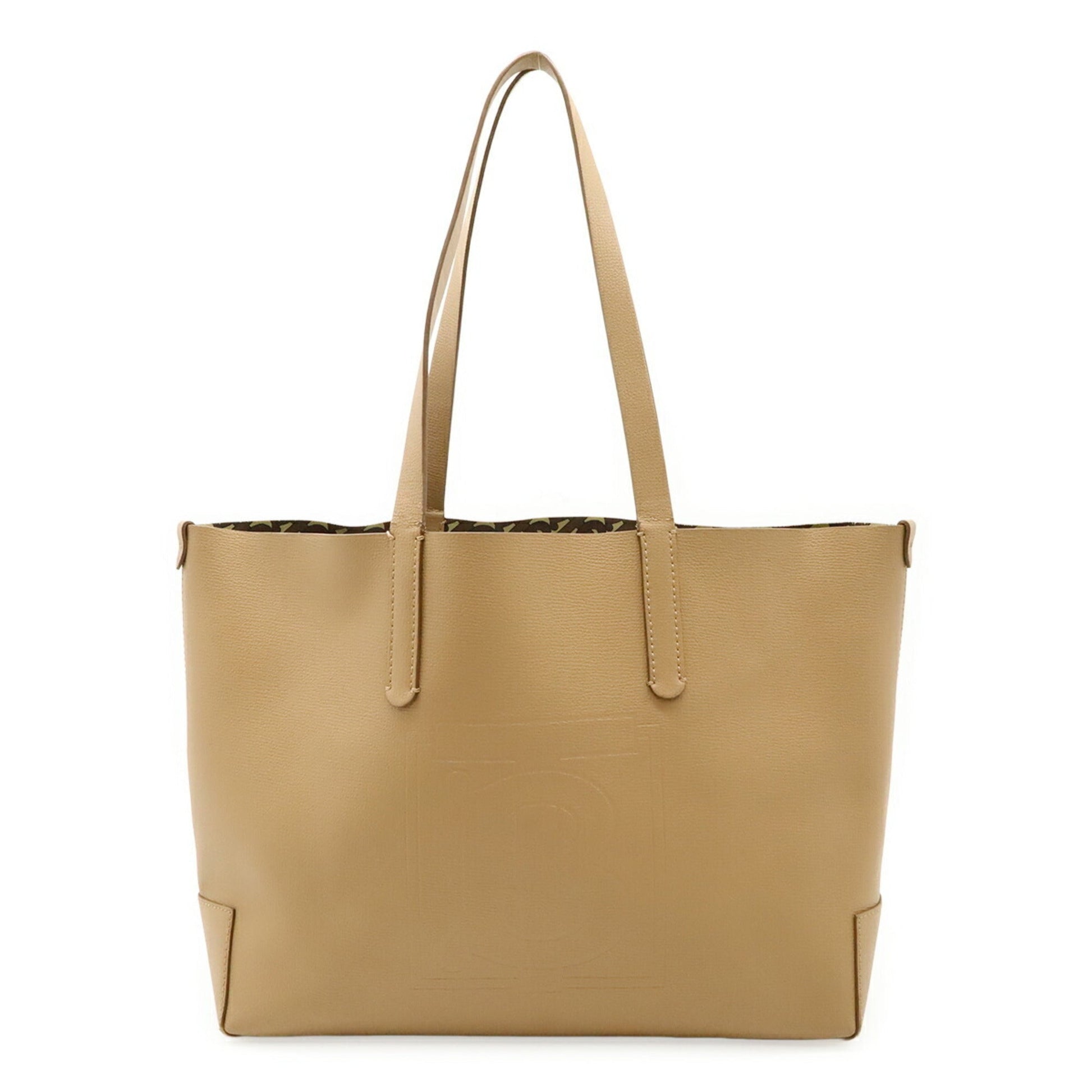 Burberry Shoulder Bag Tote Bag Leather Beige