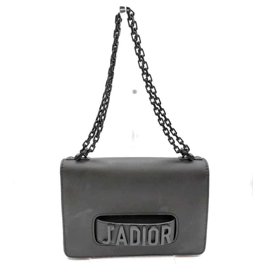 Dior Handbag Christian Shoulder Bag 13 Leather Black