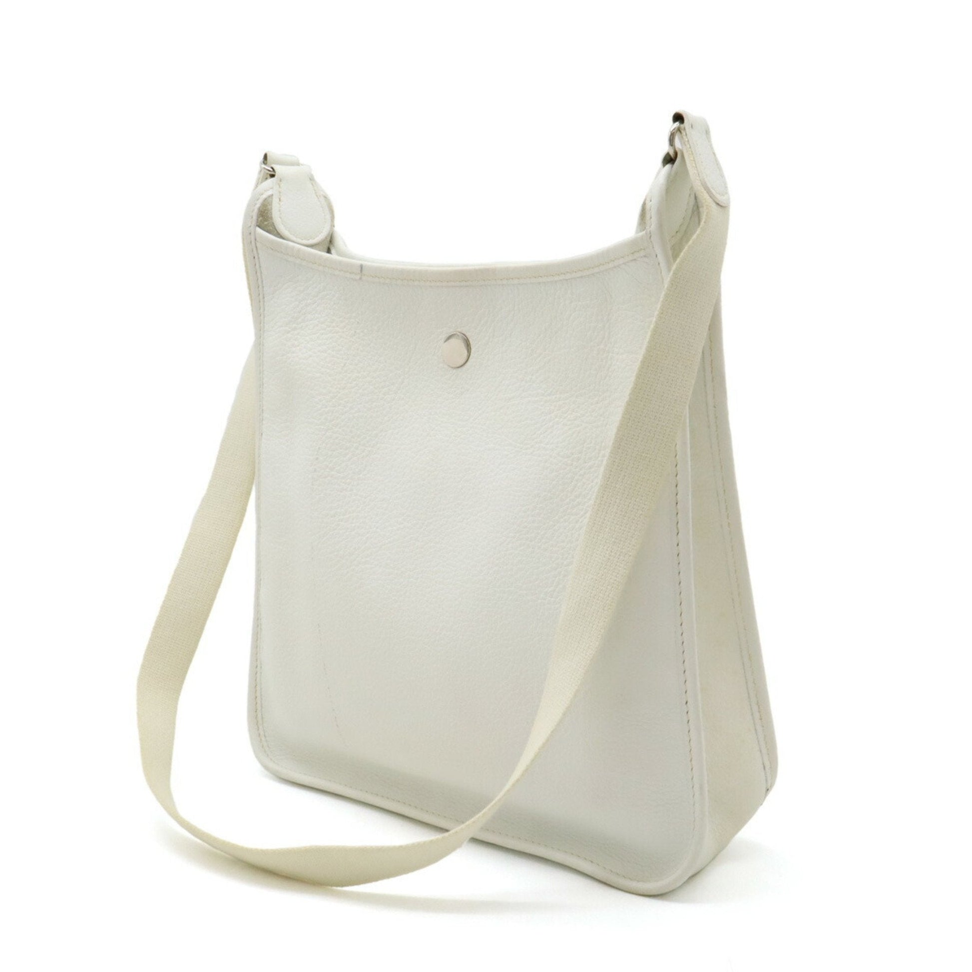 Hermes Shoulder Bag Leather White