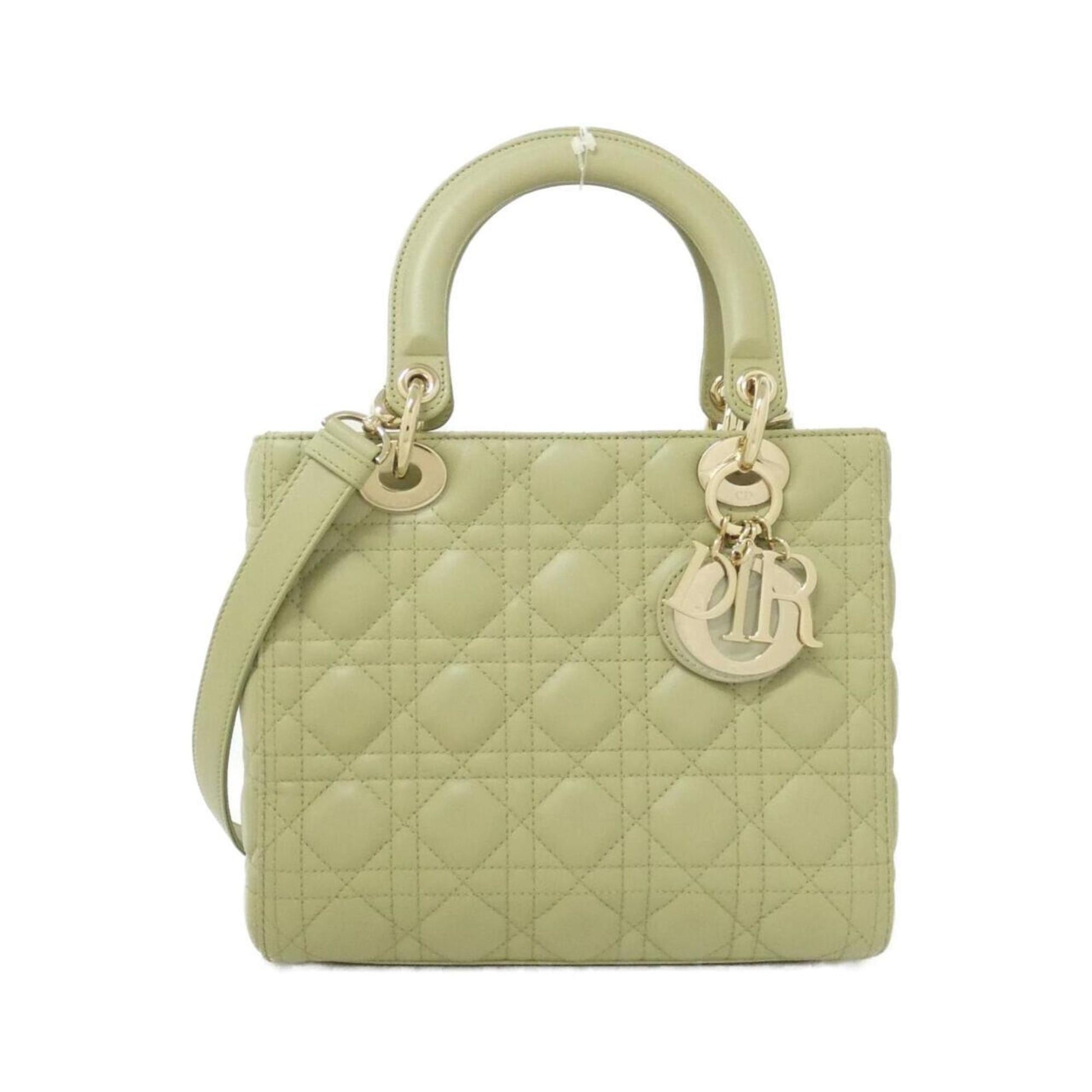 Dior Handbag Christian Leather Green
