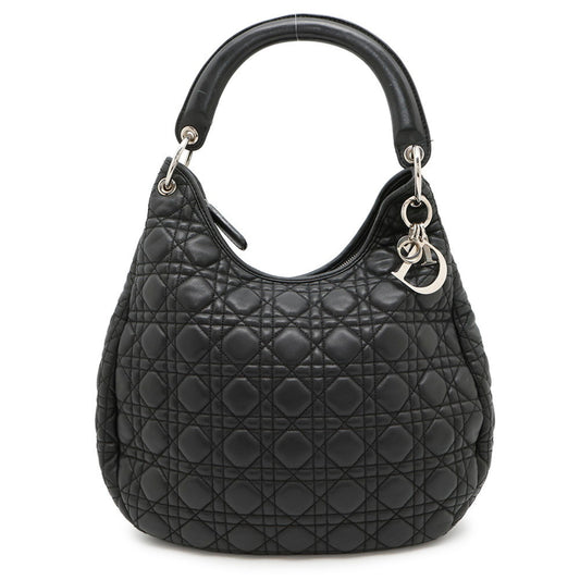 Dior Handbag Christian Shoulder Bag 2 Leather Black