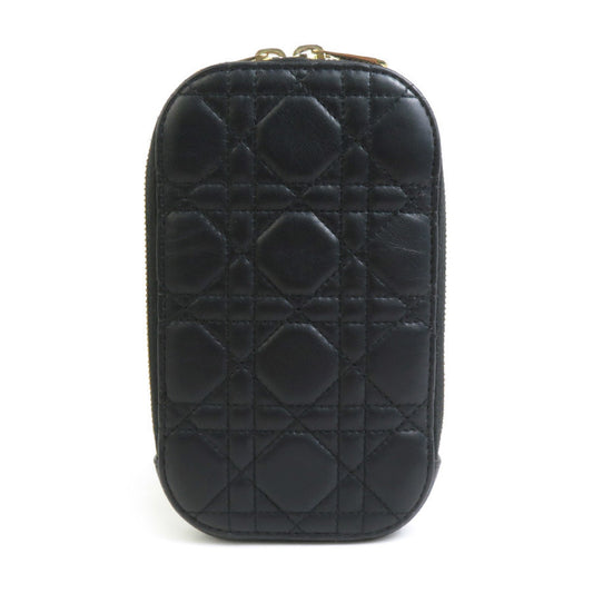 Dior Handbag Christian Shoulder Bag 2 Leather Metal Black