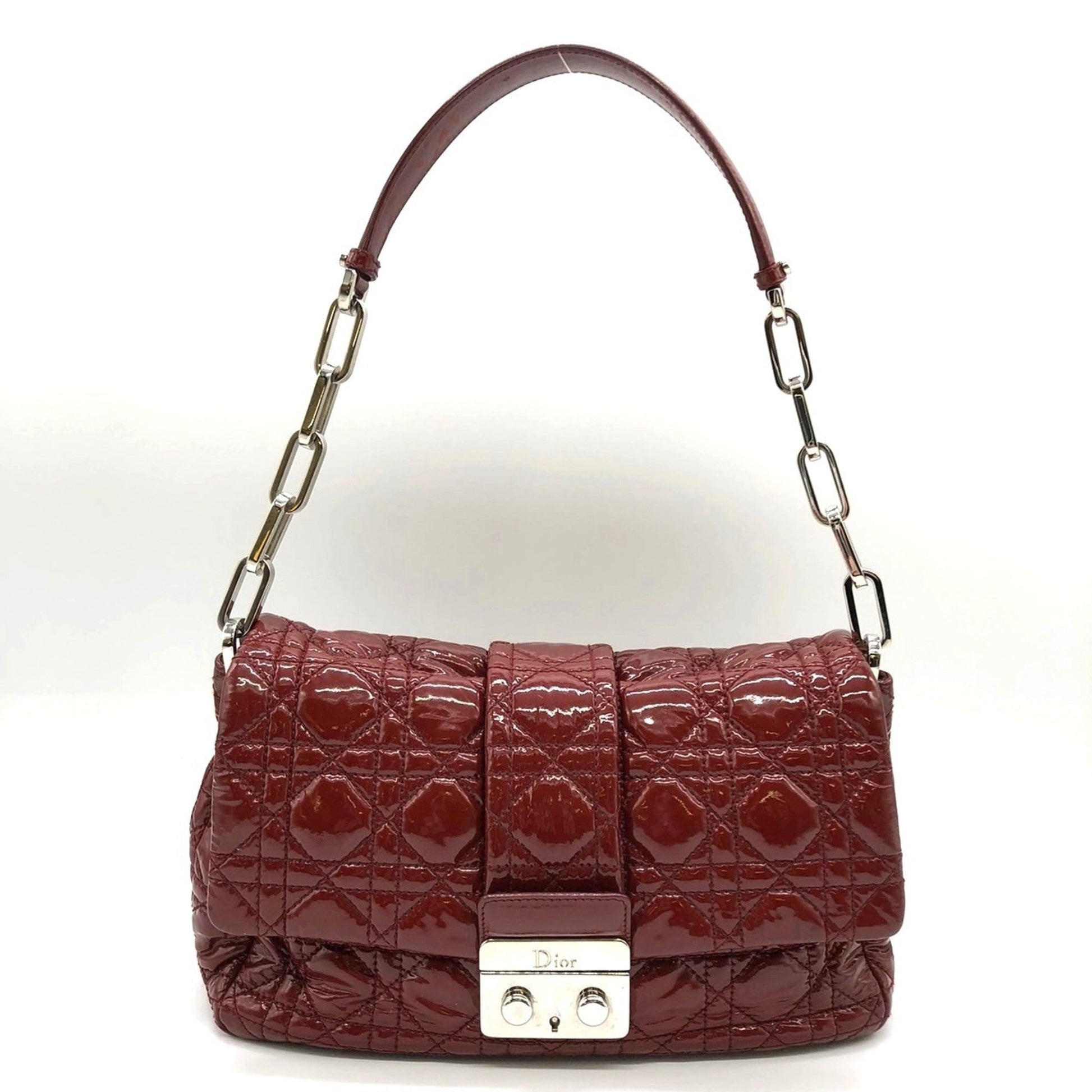 Dior Handbag Christian Color Shoulder Bag Red