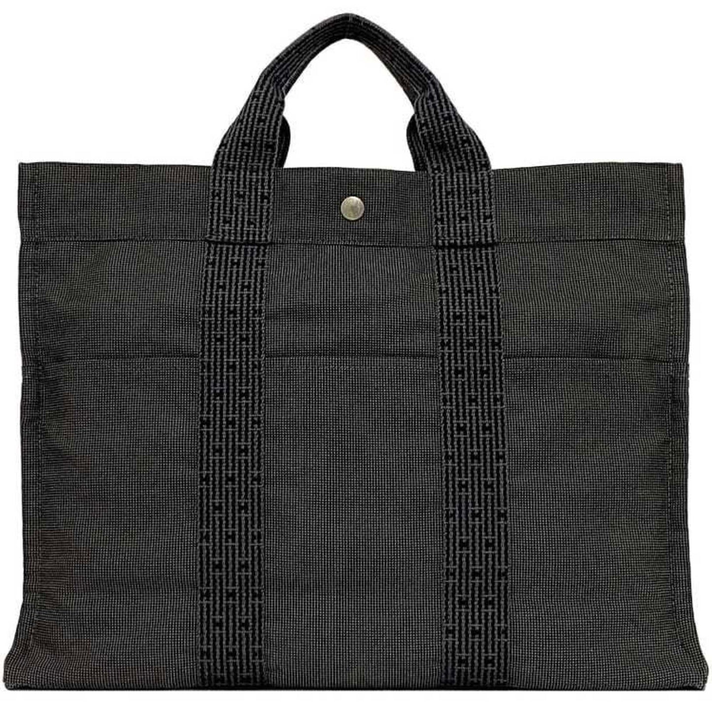 Hermes Tote Bag Canvas Gray Tote Bag 13