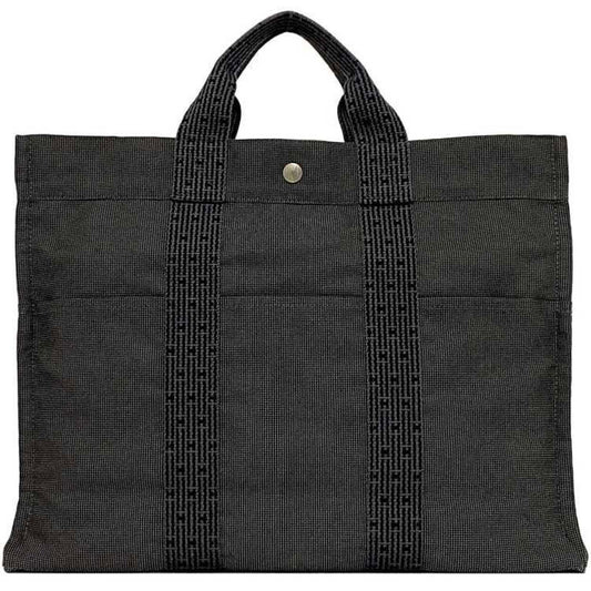 Hermes Tote Bag Canvas Gray Tote Bag 13