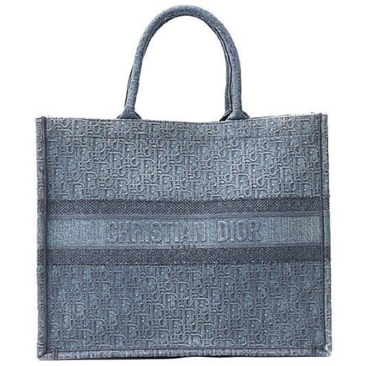 Dior Handbag Christian Tote Bag 2 Denim Blue