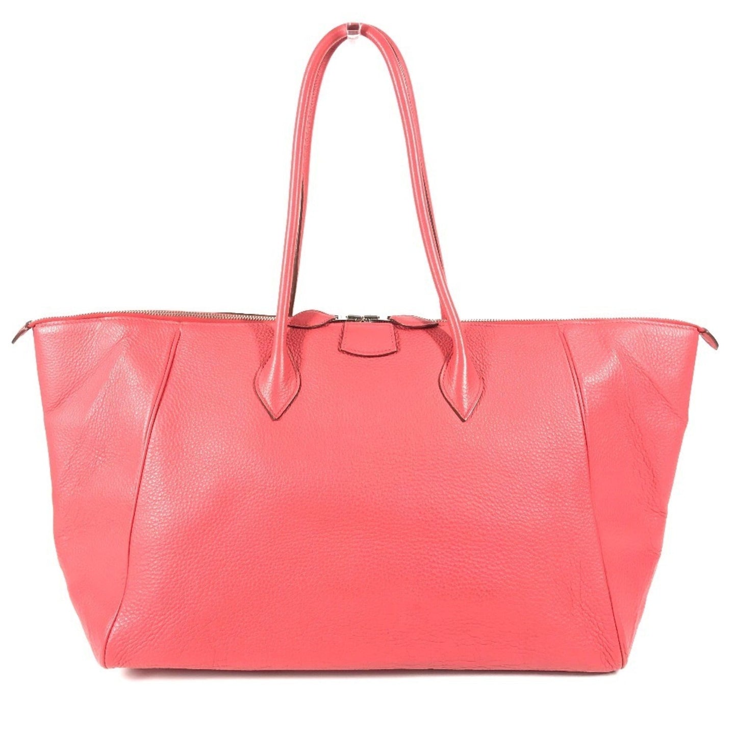 Hermes Paris Bombay Color Taurillon Clemence Boston Bag Shoulder Leather Red Shoulder Bag